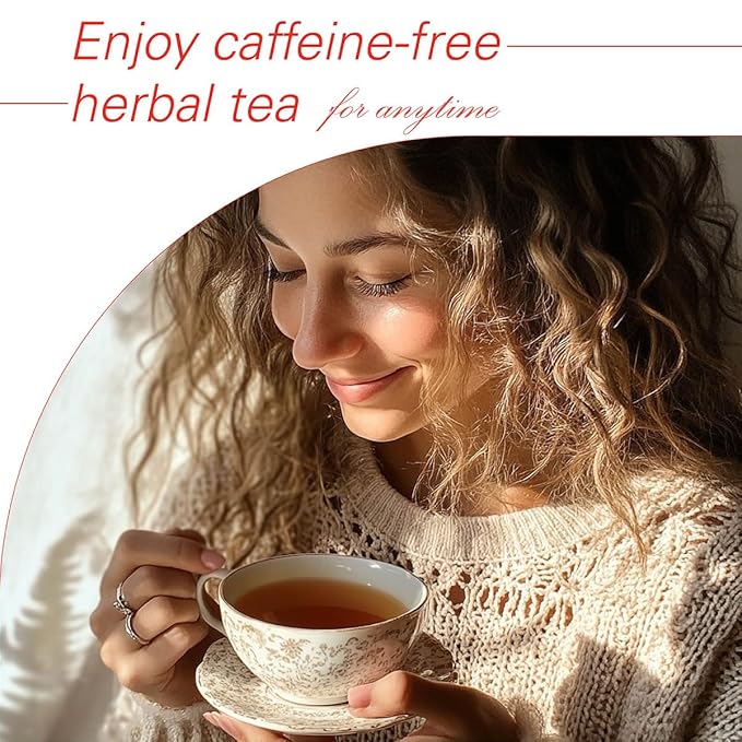 WT WEETEE Rooibos Chai Tea Bags, South African Red Tea with Cinnamon, Cloves, Cardamom, Natural Caffeine-free Herbal Tea, 50 Counts Spiced Rooibos Tea - Bloomnest