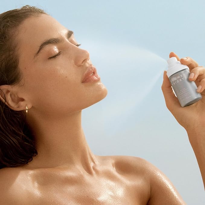 Summer Fridays Jet Lag Skin Soothing Hydration Face Mist - Ultra-Fine Facial Spray & Hydrating Mist to Comfort, Soothe & Help Provide Protective Moisture Barrier Support for Glowing Skin (1.7 Fl Oz) - Bloomnest