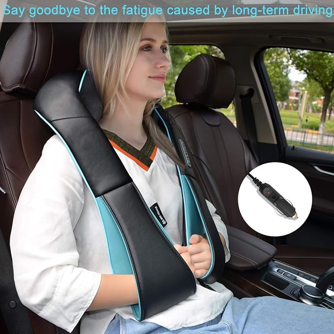 Mo Cuishle Shiatsu Neck and Shoulder Massager with Heat – Deep Kneading Massage for Relaxation – Ideal for Christmas, Mother's Day, Father's Day, Gifts for Men, Women, Mom and Dad - Bloomnest