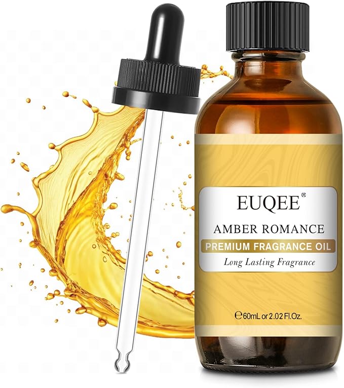 EUQEE Amber Romance Fragrance Oils, 2.02 Fl oz/ 60ml Essential Oils for Diffuser, Candle Making, DIY Soap with Glass Dropper - Bloomnest