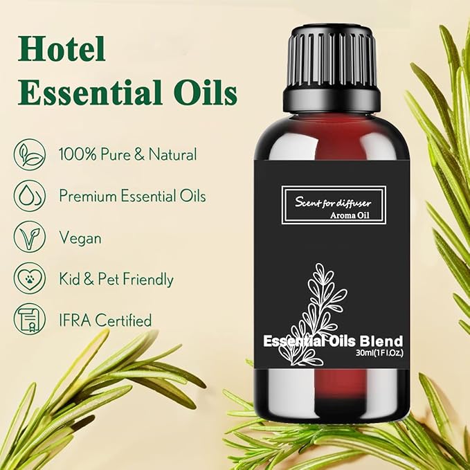 Elegant Charisma Essential Oil Inspired by Shangri-La Hotel for Diffusers, Pure Hotel Diffuser Oil, Cedarwood and Sandalwood, Home Luxury & Hotel Scent - 30ML - Bloomnest