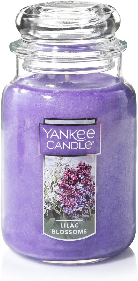 Yankee Candle Lilac Blossoms Scented Classic 22oz Large Jar Single Wick Candle Over 110 Hours of Burn Time Perfect for Gifting Gatherings and Seasonal Decorations - Bloomnest