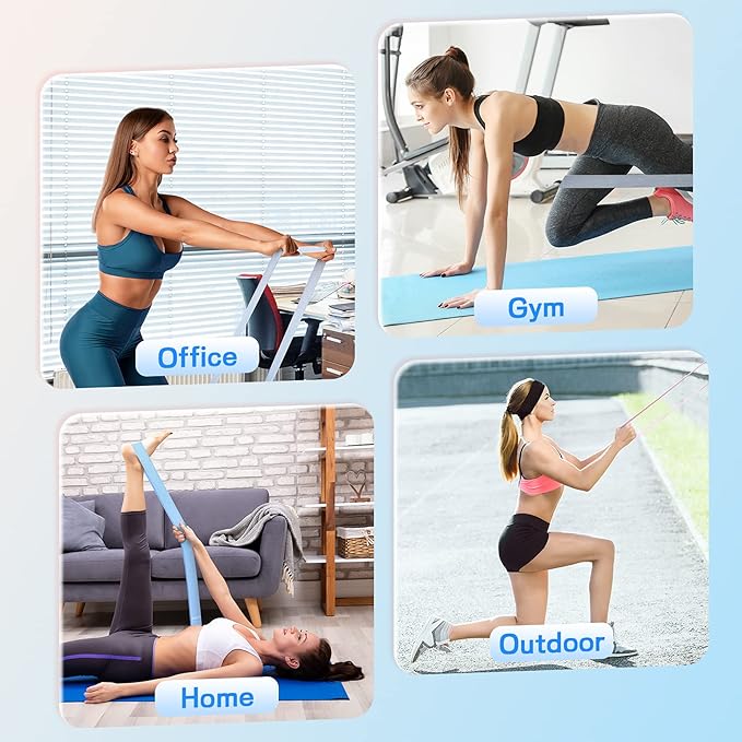 TheFitLife Resistance Exercise Bands for Women - Fabric Workout Bands for Booty, Hip, Glute, Leg, Thigh, Squat, Butt Lift Excersize and Fitness Loop Bands for Home Gym - Bloomnest