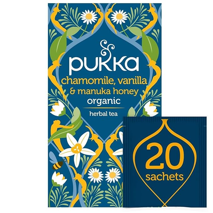 Pukka Tea Bags, Organic (Chamomile Vanilla and Manuka Honey, & Lemon Ginger and Manuka Honey) (2ea / 20ct) (Variety Pack) - Bloomnest