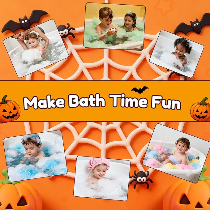 Halloween Bath Bombs for Kids Gifts: 9 Pcs Eyeball Bath Bomb with Toys Inside Surprise Spider Light up Bath Toy Spooky Basket Stuffers for Kid Boys Girls Ages 3+ Bubble Fall Shower Steamers Bathroom - Bloomnest
