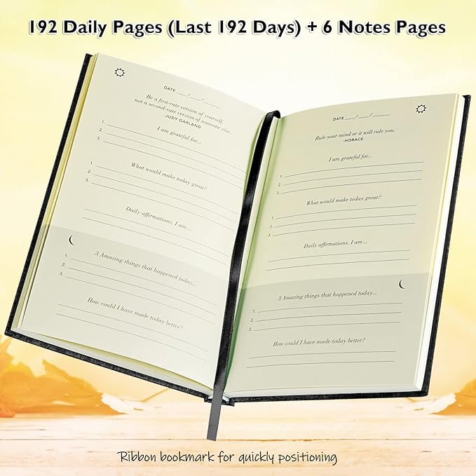 The Gratitude Journal, manifestation journal, Daily Journal with Prompts for Affirmation, Happiness, Mindfulness, Positivity, Wellness, Undated Journal for Women & Men(8.5 * 5.5 inches) - Bloomnest