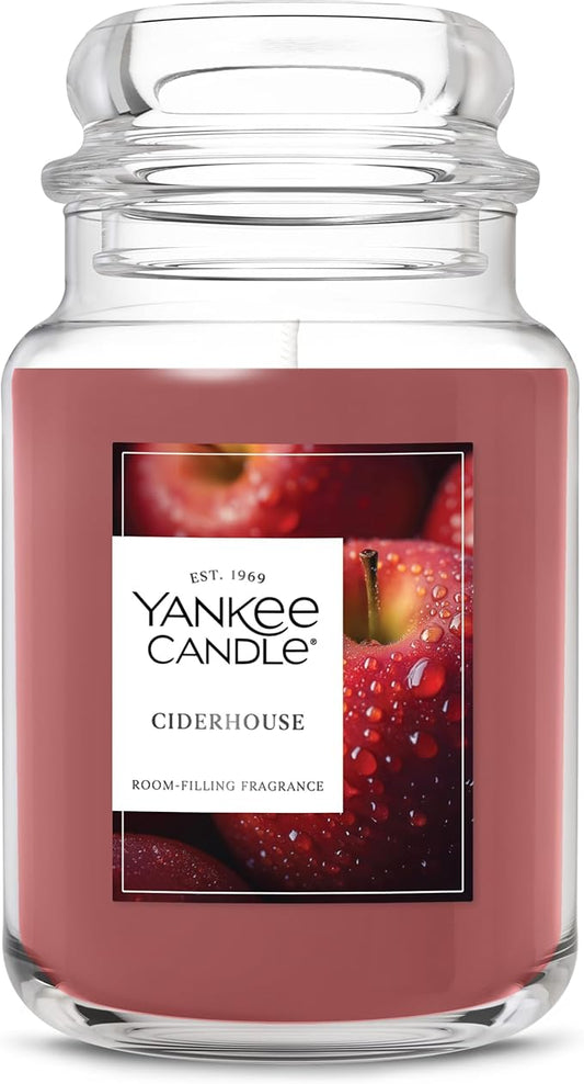 Yankee Candle, Ciderhouse Fall Scented Candle, 22oz Large Jar with up to 150 Hour Burn Time - Bloomnest