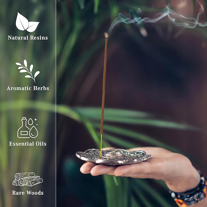 Opium Incense Sticks, Organic Hand Dipped Incense, Natural Herbs & Aromatic Ingredients, Contain 40 Sticks Inside, Burn Time 45-60 Min, Spiritual Gifts, Incense By Karma Pledge KARMAPLEDGE