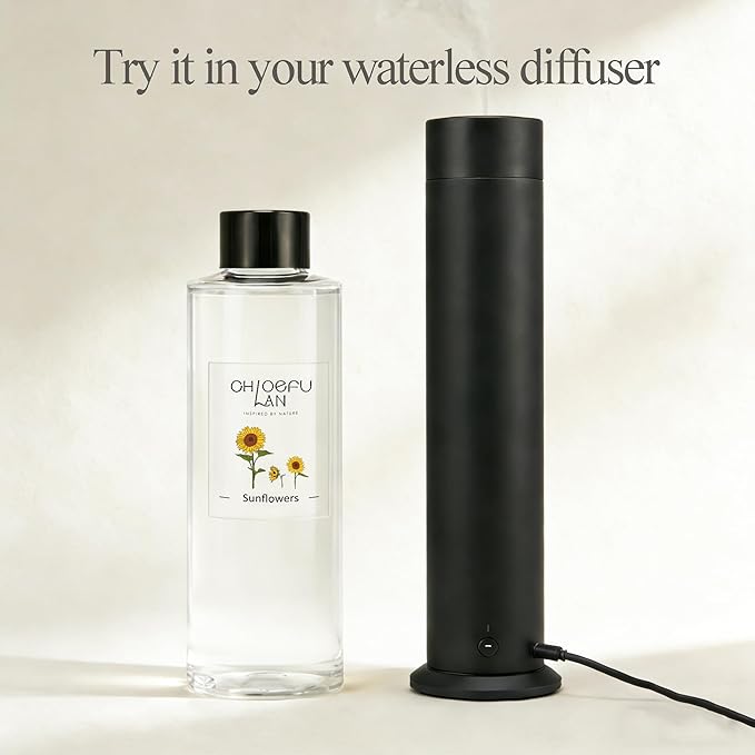 Chloefu LAN Sunflowers Scented Oil Diffuser Refill 200ml/6.76 fl oz Air Freshener with Natural Essential Oils，Floral Fruity Scent, Daisy-Inspired Long-Lasting Diffuser Oil, Home & Bathroom Decor - Bloomnest