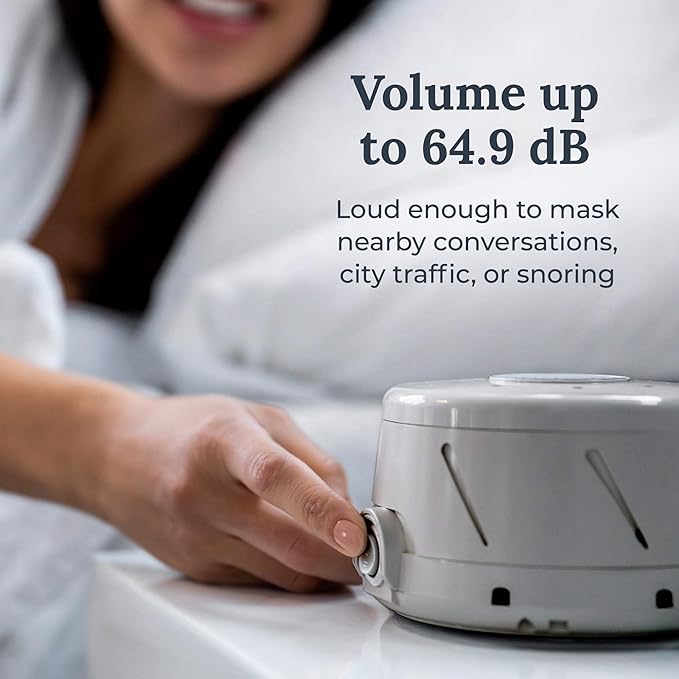 Yogasleep Dohm Classic (Gray) The Original White Noise Machine, Soothing Natural Sound from A Real Fan, Noise Cancelling for Office Privacy, Travel & Meditation, Sleep Therapy for Adults & Baby - Bloomnest