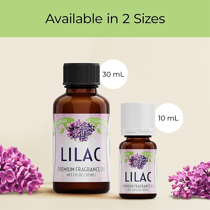 Good Essential Lilac Fragrance Oil 1 fl oz (30 ml) for Diffusers, Soap, Candle Making, Room Spray, Lotions, Aromatherapy GoodEssential