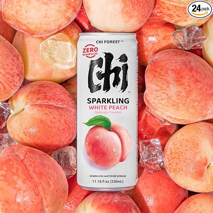 CHI FOREST White Peach Sparkling Water (11.16 oz* 24) - Bloomnest