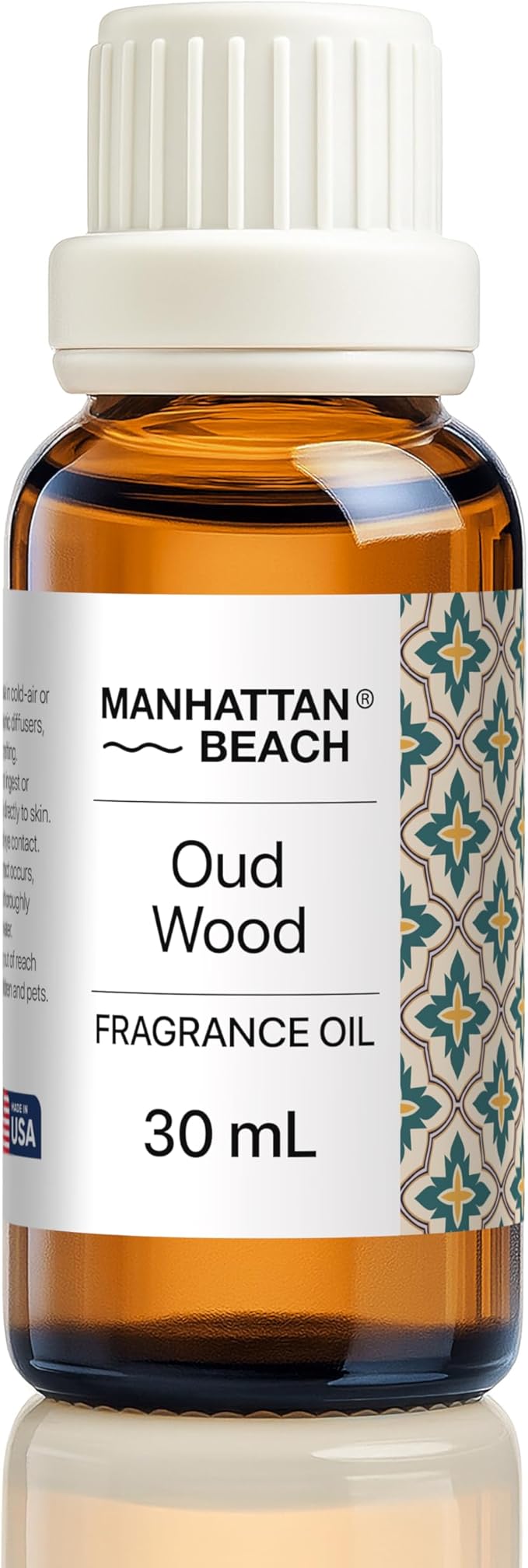 Manhattan Beach – Oud Wood, Diffuser Oil Inspired by Luxury Perfume - Fragrance Oil for Ultrasonic and Waterless Diffusers and Crafting - 30 mL, 1 fl oz Glass Bottle ManhattanBeach
