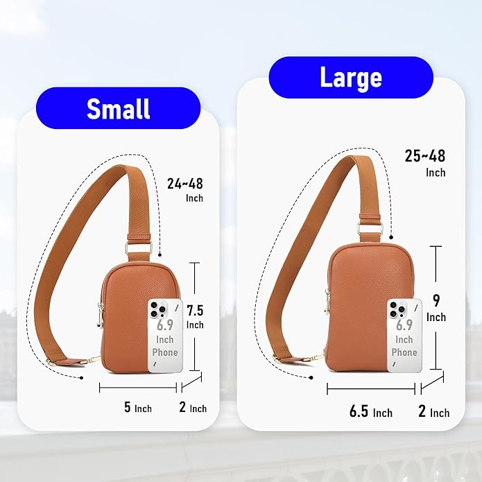 INICAT Small Sling Bag for Women Everyday & Travel Crossbody Bags Lightweight Cross Body Purses Vegan Leather - Bloomnest