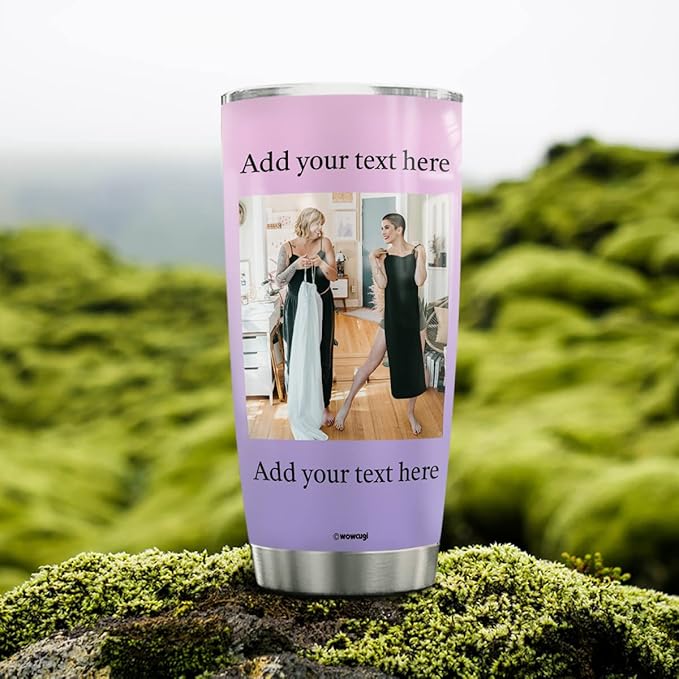 wowcugi Personalized Picture Photo Tumbler Custom Pictures Stainless Steel Insulated Tumblers Coffee Mug 20oz 30oz For Women Girls Birthday Christmas Friendship Cup Gifts For Bestie Best Friend Sister - Bloomnest