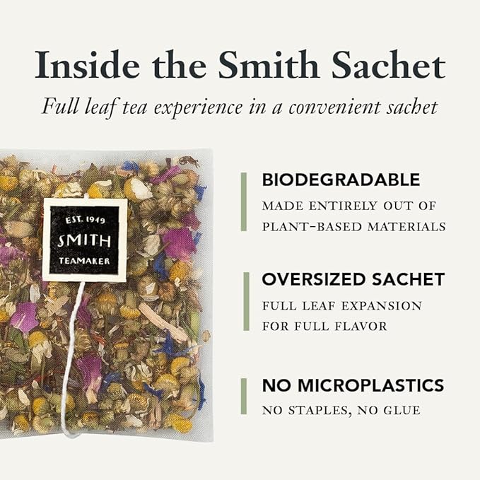 Steven Smith Teamaker Amazon Exclusive Variety Pack Sampler, 10 Flavors of Black, Green, Herbal Tea, Sugar-Free, Sustainably Grown, Full Leaf, Plant Based Tea Bags, 30 Sachets, 0.78oz each - Bloomnest