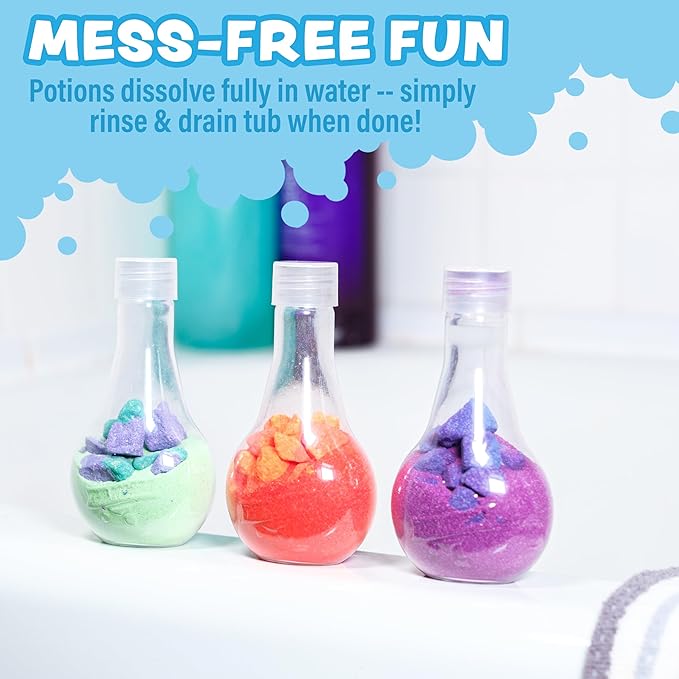 Tub Works® Kids Bath Bomb Potion™ Bath Toy, Variety 6 Pack | Nontoxic | Fizzes, Foams & Bubbles with an Eruption of Color | Interactive Bath Bombs | Fun Science Toddler Bath Toys - Bloomnest