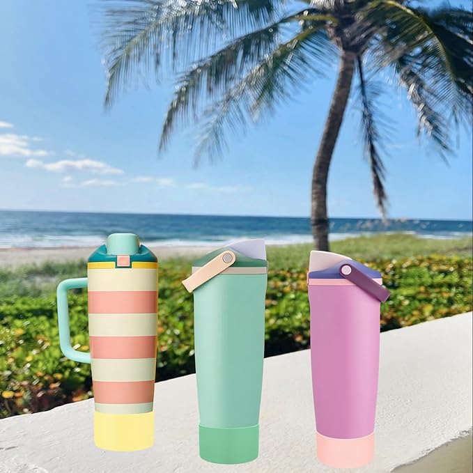 Silicone Boots Compatible with Owala 30oz & 40oz FreeSip Sway Bottles – Non-Slip, Scratch-Resistant Protective Sleeve KPWIN