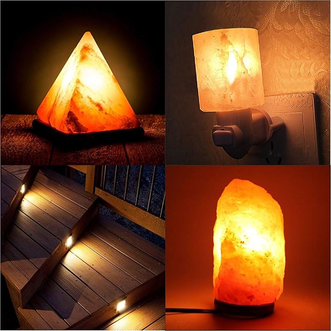 4W E12 LED Filament T20 Night Light Bulb,3000K Warm White LED Salt Lamp Bulbs, 110V Dimmable,Equivalent 40 Watt Light Bulbs E12 Candelabra Base Salt Lamp Light Bulb,Pack of 5 - Bloomnest