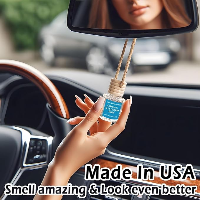 C Classy Car Air Freshener Hanging 4 Pack, Hotel Scent Essential Oil Diffuser for Cars, Cute Car Accessories, Long-Lasting Fragrance, C ar Fresheners for Women&Men, Made in USA - Bloomnest