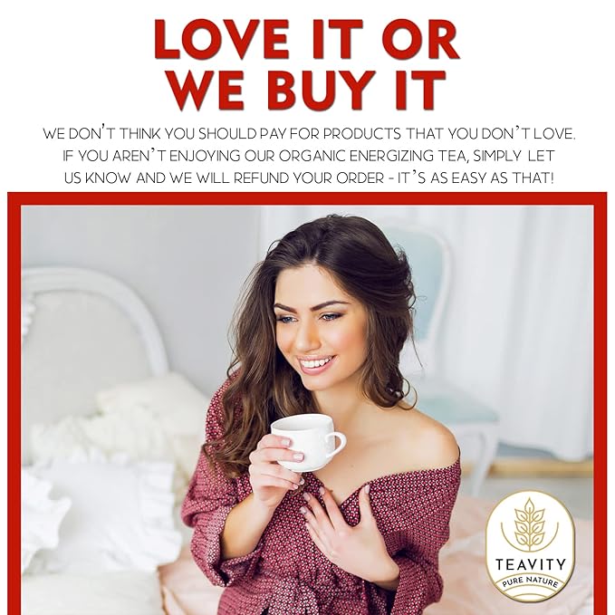 Organic Ashwagandha Tea Pods for Keurig with Ginger, Licorice, Organic Hibiscus Sabdariffa, Rosehip, & Lime - Decaf Herbal Tea - Energizing Tea by Teavity (24 Tea Pods) - Bloomnest