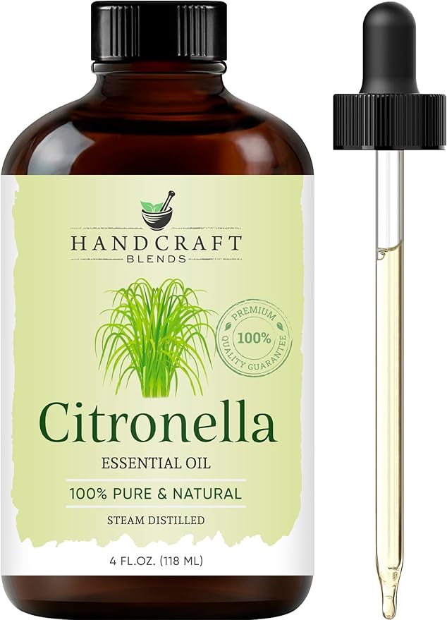 Handcraft Blends Citronella Essential Oil – Huge 4 Fl Oz – 100% Pure and Natural – Premium Grade Essential Oil for Diffuser and Aromatherapy, Skin, Massage, Candle and Soap Making Fragrance - Bloomnest