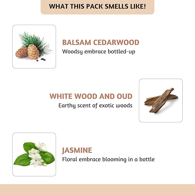 Folkulture Essential Oil for Diffuser for Home | Set of 6 Essential Oils for Candle Making | Fragrance Oils for Gifts for Her - Ocean Salt & Jasmine Oils for Relaxation and Aromatherapy - Bloomnest