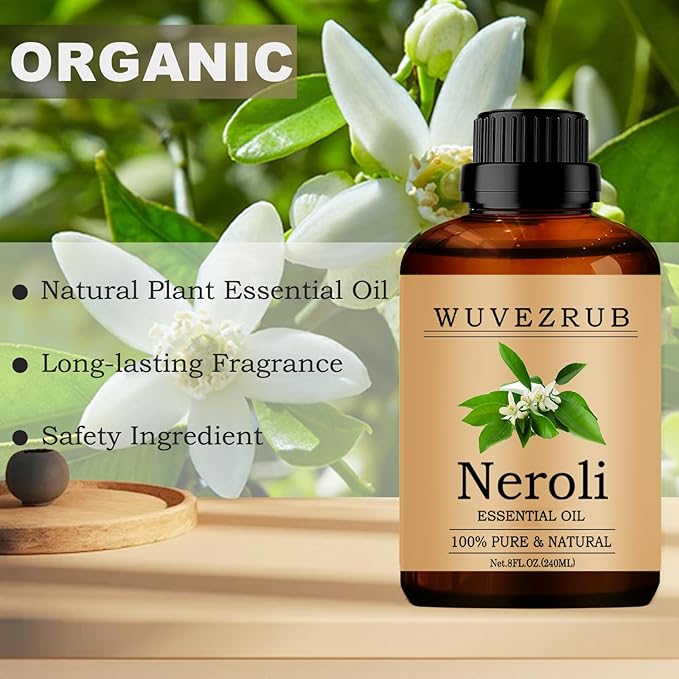 Neroli Essential Oil, 240ML Pure and Natural for Aromatherapy Diffuser - 8 Fl Oz - Bloomnest