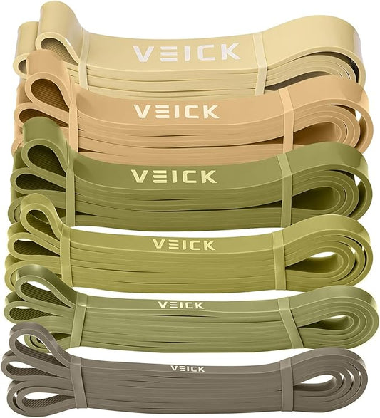 VEICK Resistance Bands for Working Out, Exercise Bands, Workout Bands, Pull Up Assistance Bands, Long Heavy Stretch Bands Set for Men and Women, Power Weight Gym at Home Fitness Equipment - Bloomnest