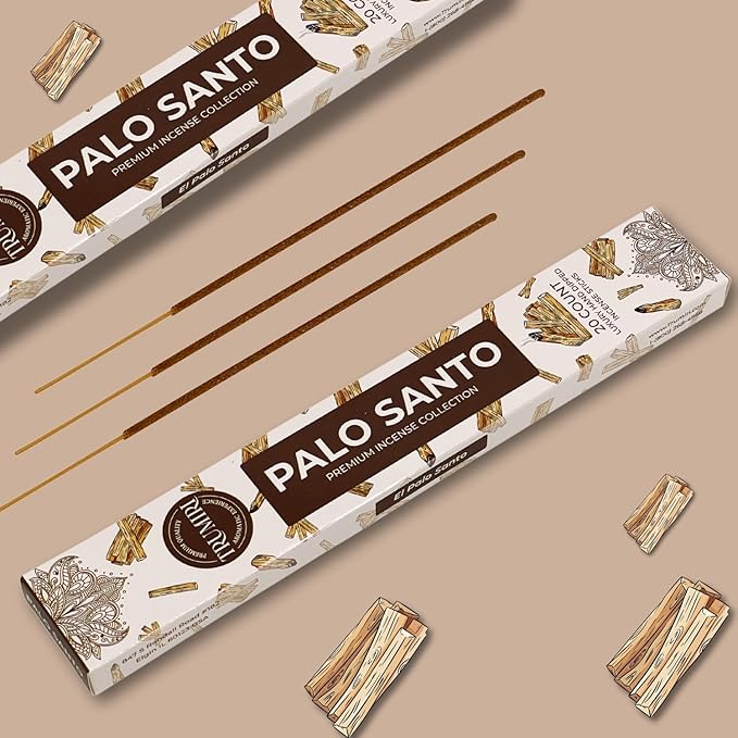 Palo Santo Incense Sticks - Incienso de Palo Santo - Total 40 Insence-Sticks - Dual Pack of 20 Insense - Inciensos - Inscents - Natural Non Toxic Ingredients - Incents - Incence TRUMIRI