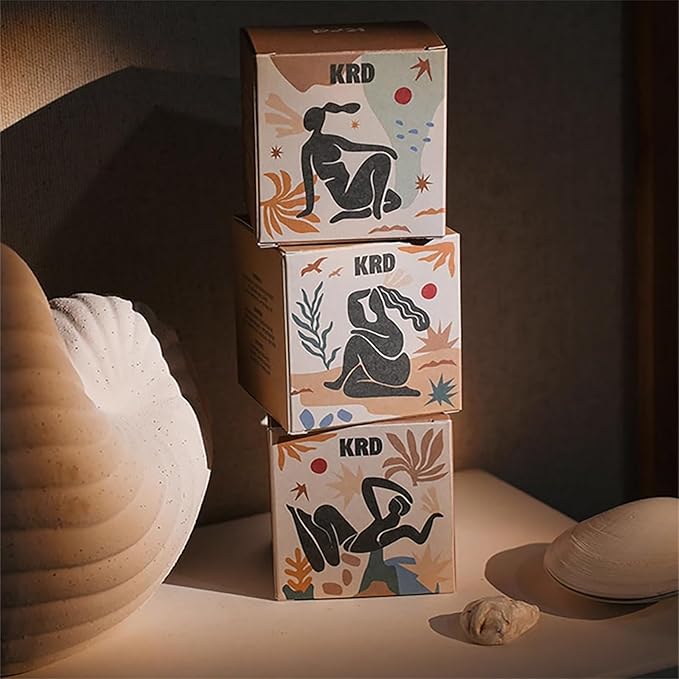 KRD 3X Strong Scented Candles Gift Set - 6 Scents Home Spa Travel Kit, EU Soy Wax Glass Jars, 6 * 2.5oz, 20H Clean Burn, Ultimate Holiday & Christmas Gifts - Bloomnest