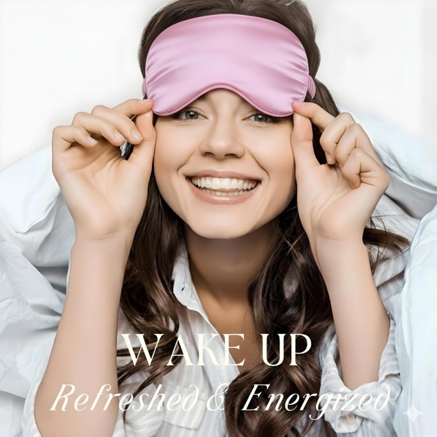 Silk Satin Sleeping Eye Mask, Light Purple Sleep Eye Mask Night Blindfold for Women and Men, Soft Breathable Blackout Eyeshade Eye Cover for Travel, Wedding Bridesmaid Gift