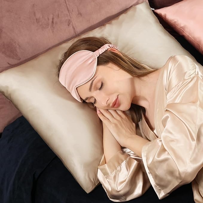 Adubor 100% Silk Pillowcase - Mulberry Silk Pillow Cases, 23 Momme 6A Grade Fibers, Silk Pillow Case for Hair and Skin Health, with Hidden Zipper (King 20''×36'', Beige, 1PC) - Bloomnest
