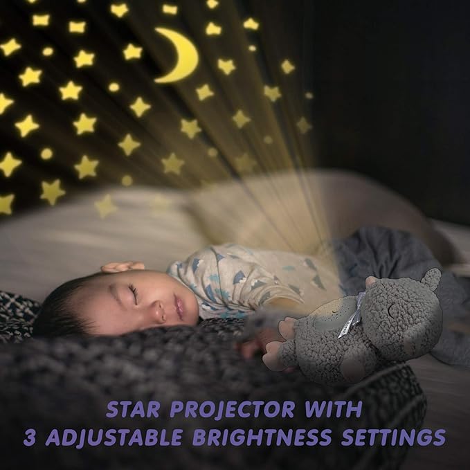 BEREST Baby Sleep Soother with Projector Night Light, Teddy Bear Sheep Musical Plush Toy with White Noise, Heartbeat, Shushing, Lullabies for Newborns, Boys & Girls Infants Shower Gift - Bloomnest