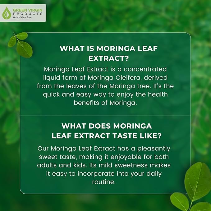 Green Virgin Moringa Ultimate Liquid Leaf Extract - 2 Fl Oz (Pack of 1) - Bloomnest