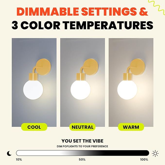 Wireless Wall Sconce (Shark Tank) Rechargeable & Dimmable LED Light w/App Control & Damage-Free Install, Moveable Modern Ambient Lighting for Elegant Home & Bedroom Decor | Marigold - Bloomnest