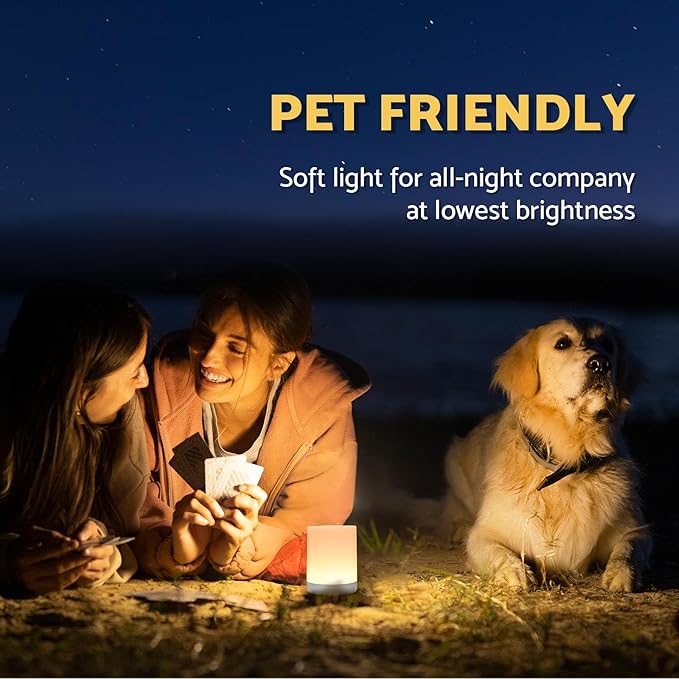 Touch Night Light for Baby Nursery, 3 Color Dimmable Night Light Battery Operated for Kids, Adult, Tap Nightlight Rechargeable, Cordless Small Lamp Portable for Bedroom, Bathroom, Nightstand, Hallway - Bloomnest