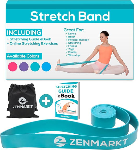 Zenmarkt Ballet Stretch Bands for Flexibility and Strength - Stretch Bands Ideal to Have as Dance Equipment in Every Competition - Suitable for Gymnastics, Cheerleading, and Pilates Training - Bloomnest