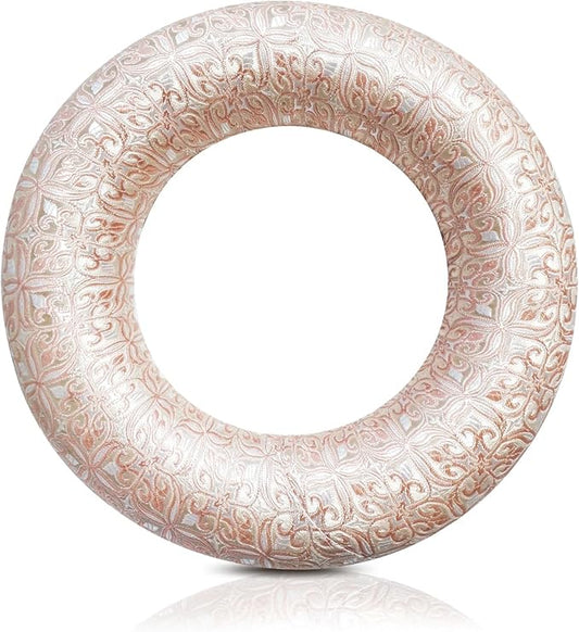Singing Bowl Cushion for Tibetan Singing Bowls, Handmade Silk Brocade Round Cushion Pillow for Sound Healing and Crystal Sound Bowls Accessories(6.7 Inch,Pink) - Bloomnest