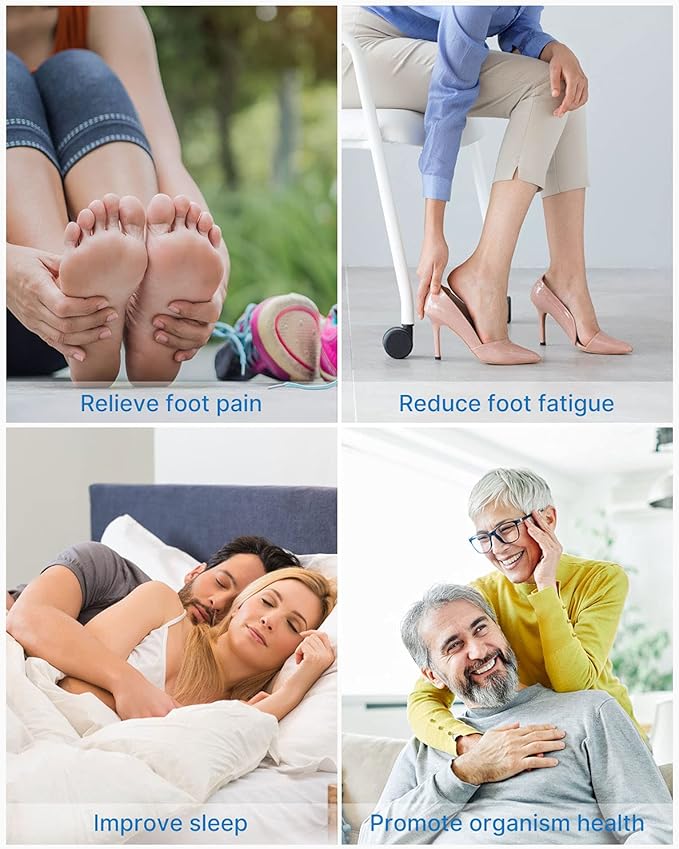 RENPHO Foot Massager Machine with Heat [2026 Upgraded], Shiatsu Foot Massager for Plantar Fasciitis, Birthday Gifts for Women, Wireless Control, Up to Size 14, WH