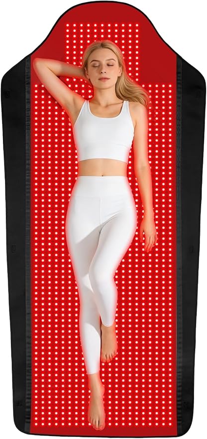 1707 LEDs Red Light Therapy Mat for Full Body, 73" x 36" TPU Infrared Light Therapy, 3-in-1 LEDs (660nm & 850nm) Premium Foldable Mat with Timer Controller & Pulse Modes for Home Use, 192W Xefinic