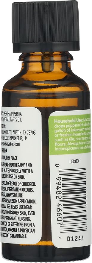 365 by Whole Foods Market, 100% Essential Oil, Cooling Peppermint, 1 fl oz - Bloomnest