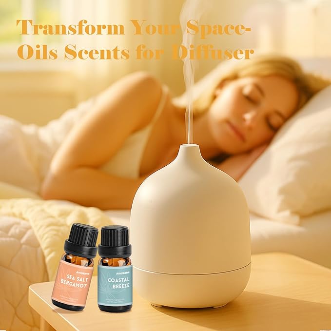 AmaKane Summer Essential Oils, Fragrance Oil for Soap Making, Candle Making Scents, Passionfruit Pineapple, Coastal Breeze and More, Diffuser Oils Scents for Home, Aromatherapy Oils 6x10 ml - Bloomnest