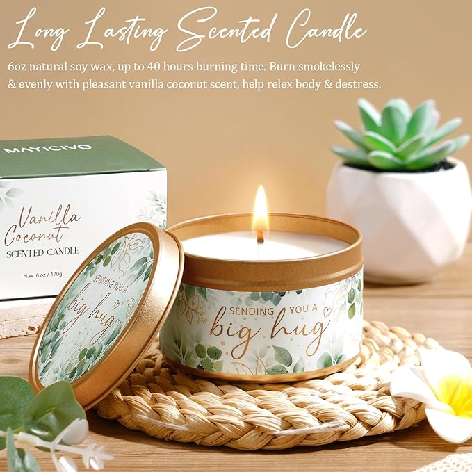 Birthday Gifts for Women Self Care Gift, Get Well Soon Gift Baskets Relaxing Spa Care Package for Women with Blanket, Unique Valentines Day Gifts Idea for Her Wife Girlfriend Mom Mother Friend Sister - Bloomnest