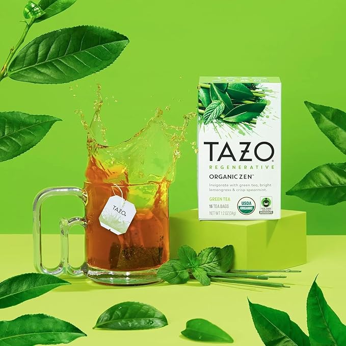 TAZO Tea Bags, Regenerative Organic Zen, Calm Chamomile & Herbal Organic Dream 16 CT (2ea) (Variety Pack) - Bloomnest