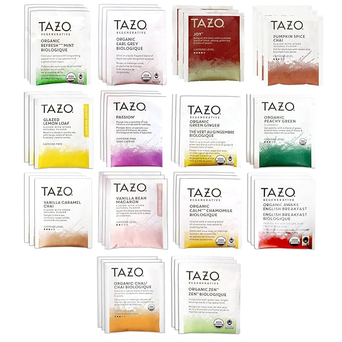 84 Tea bags - Tea Bags Sampler Assortment Variety Pack Gift Box (42 Count - Pack of 2) 14 Different Flavors Gifts for Her Him Women Men Tea Lovers Couples Family Friends Coworker - Bloomnest