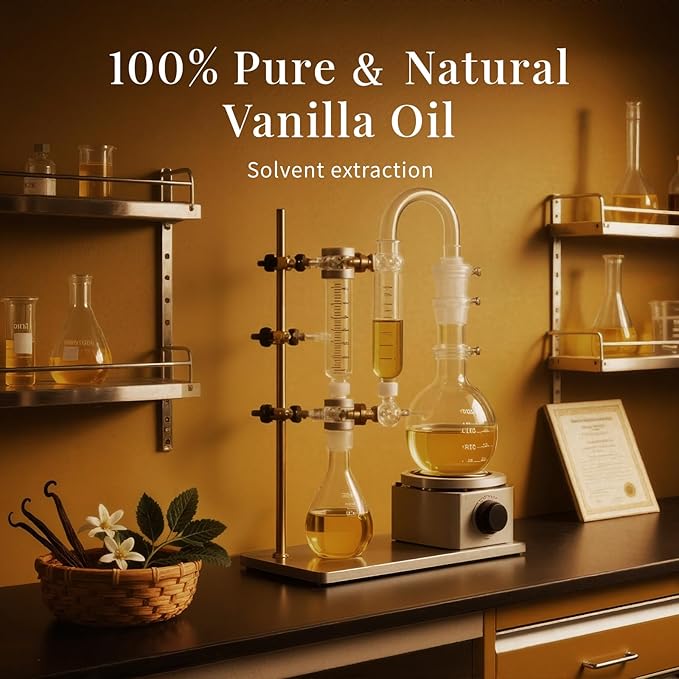 SU JUABA Vanilla Essential Oil 4 Fl Oz, 100% Natural Aromatherapy Oil for Diffuser, Skin,Fragrance Candle,Soap Making - 118ML Bloomnest