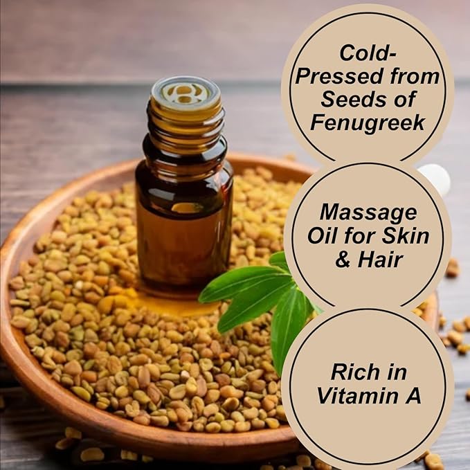 Naturevibe Botanicals Fenugreek Oil 32 Ounces | 100% Pure and Natural | Great for Skin Care and Hair Care - Bloomnest