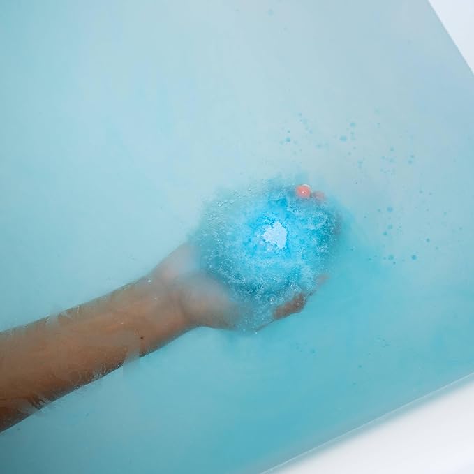 ANIHANA Bath Bombs with Coconut Oil, Paraben Free, Hand-Crafted Luxury Fizzers, Refreshing Blue Ocean Scent, 6.3 oz Each, 3 Pack - Bloomnest