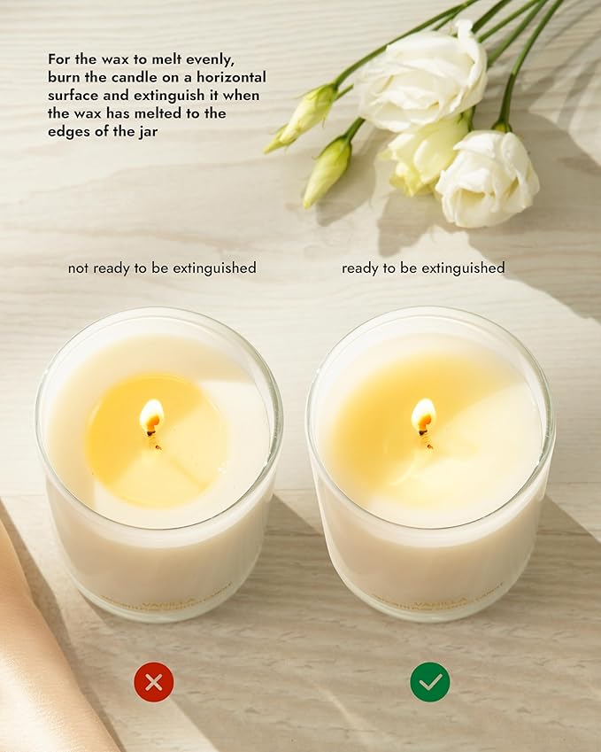 96NORTH | Pure Vanilla Candle | 100% Natural Soy Wax | One Wick Jar Candle | Natural Fragrance Technology | Non Toxic | Up to 35 Hours Burning Time | Aromatherapy Gift for Men and Women - Bloomnest
